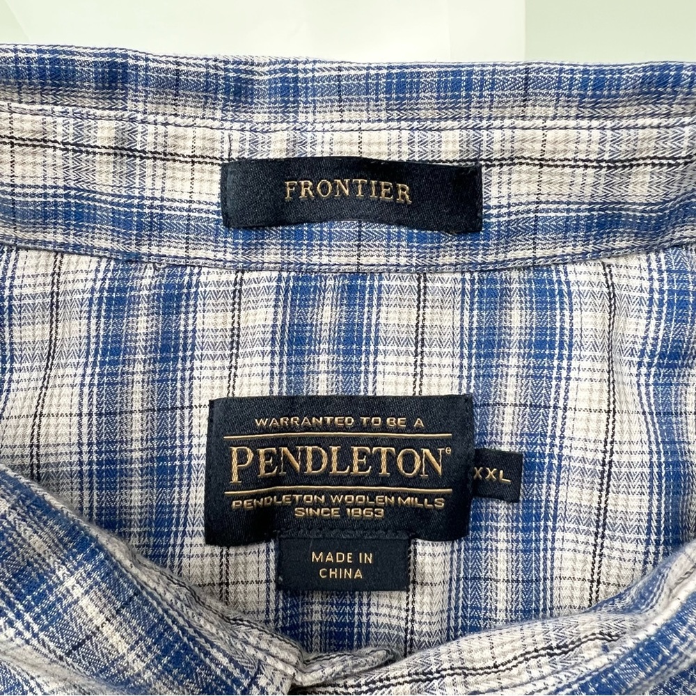 Pendleton Mens Frontier Snap Button Up Plaid Shir… - image 5